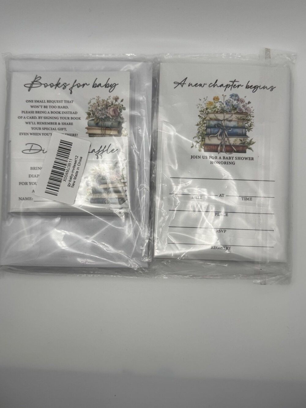 Storybook Baby Shower Invitation Set with Inserts